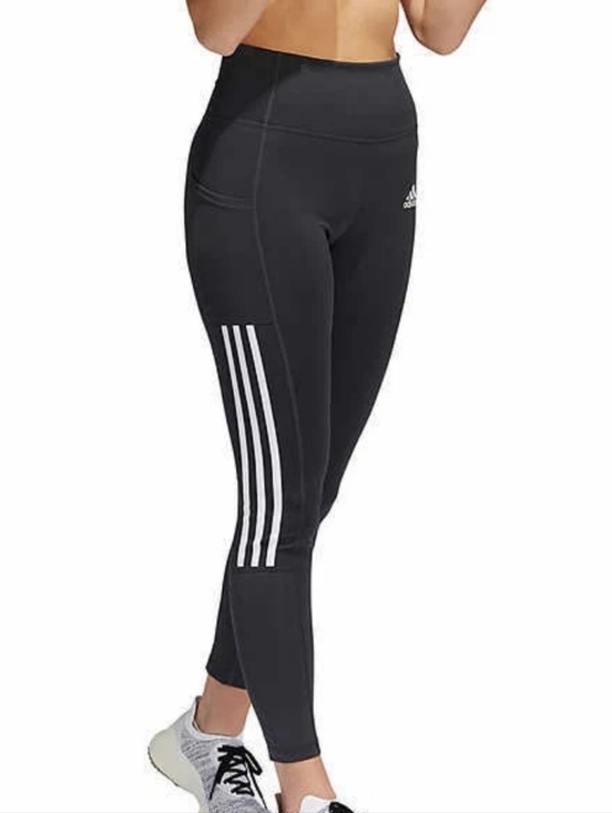 Adidas Aeroready Pants - adidas Women's 3-Stripe Tight with Mesh Size L Gray